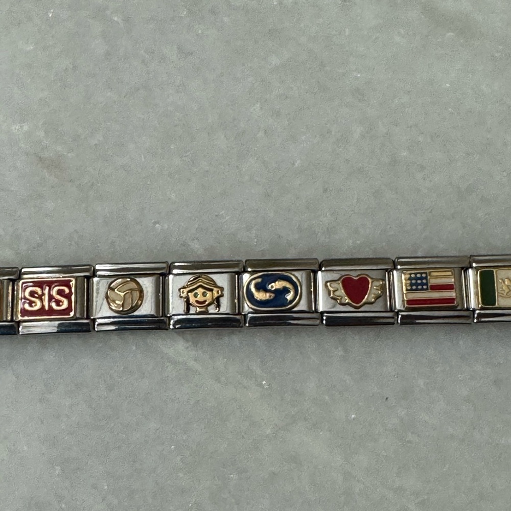 Italian stretch charm bracelet - Picture 3 of 7